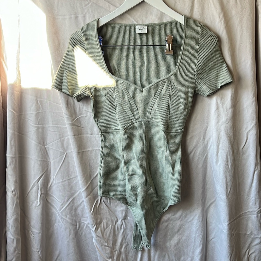 Sage Green Knit Bodysuit A&F **Moving SALE**